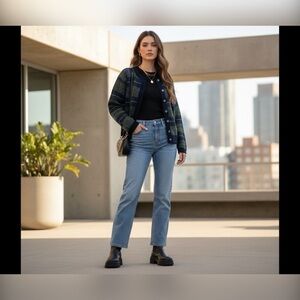 Christopher & Banks Tartan Plaid Cardigan